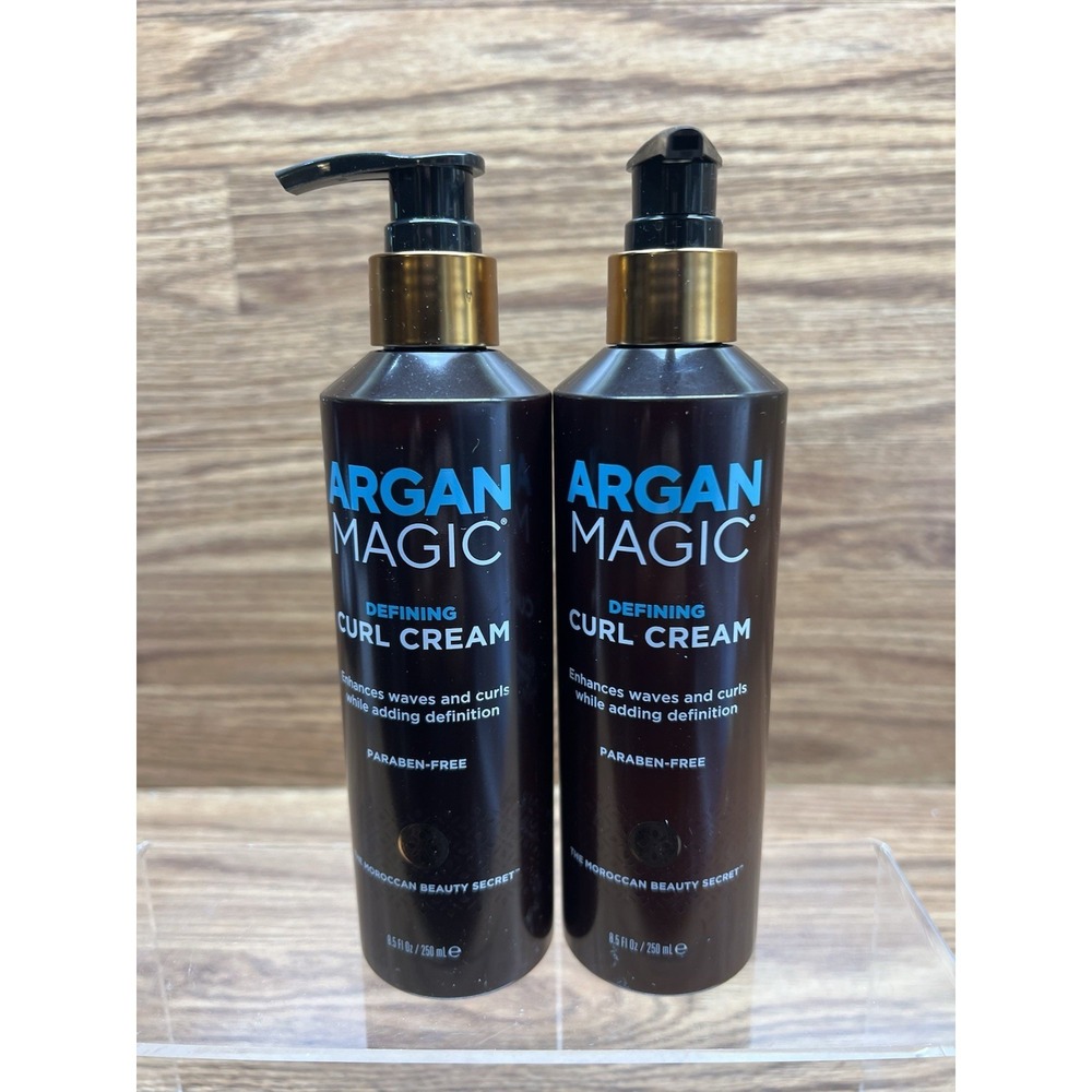 Lot of 2 Moroccan Beauty Secret ~ Argan Magic Defining Curl Cream 8.5 fl oz